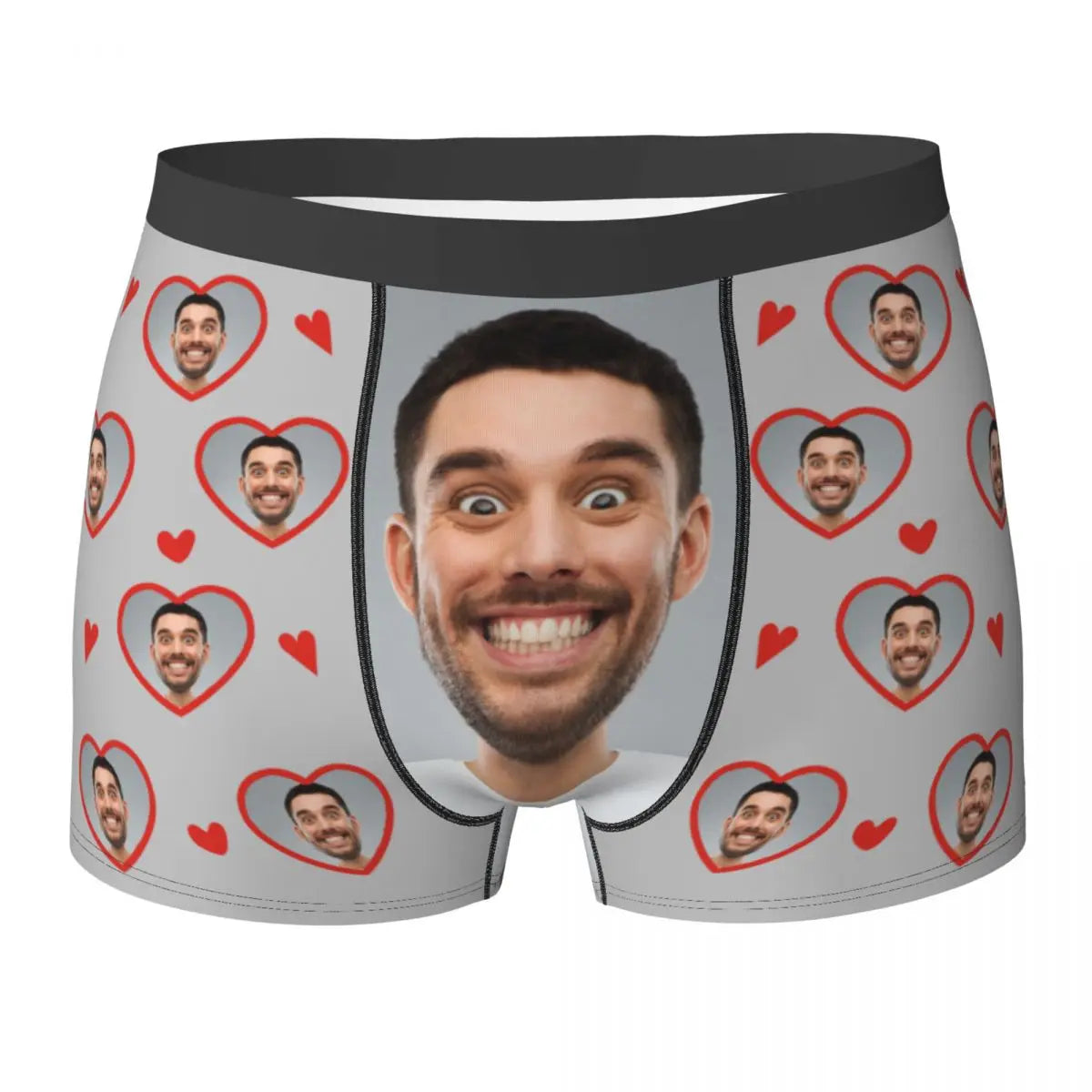 Caleçon Homme Personnalisé - Gris / XXL