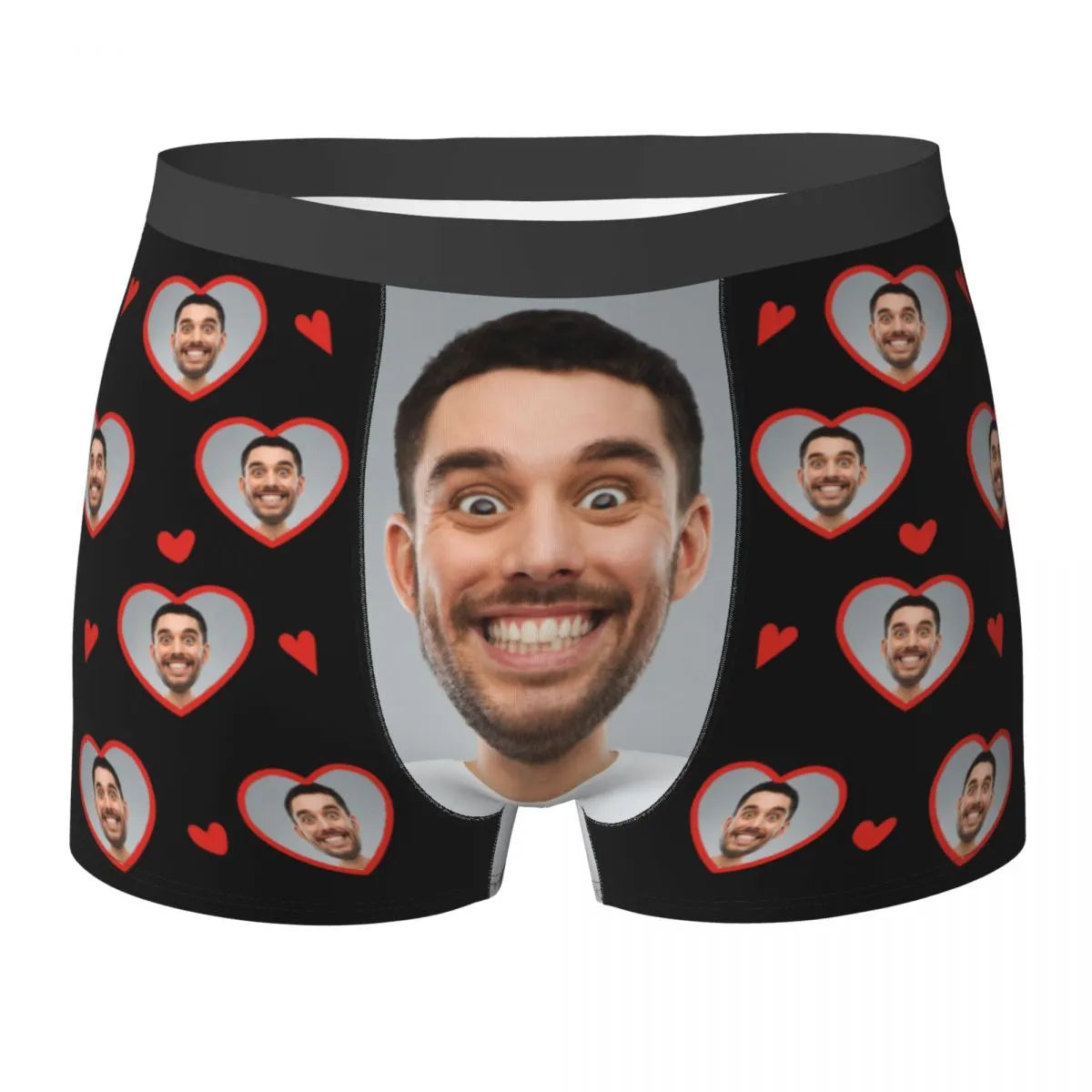 Caleçon Homme Personnalisé - Noir / XXL