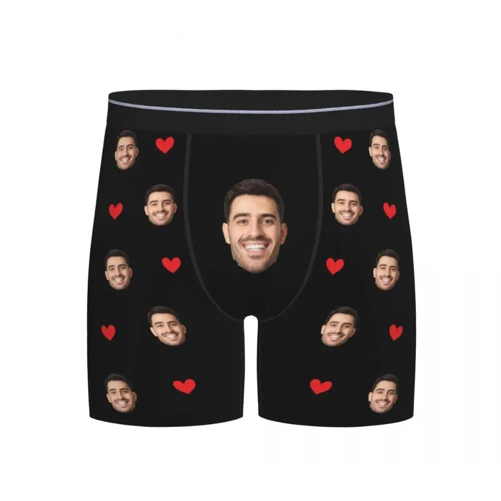 Caleçon Personnalisable Long - Noir / XXL