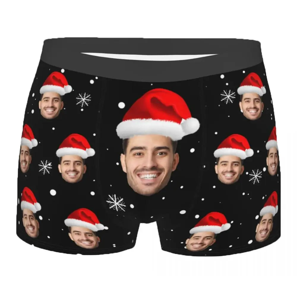 Caleçon Personnalisable Noël - Noir / XXL