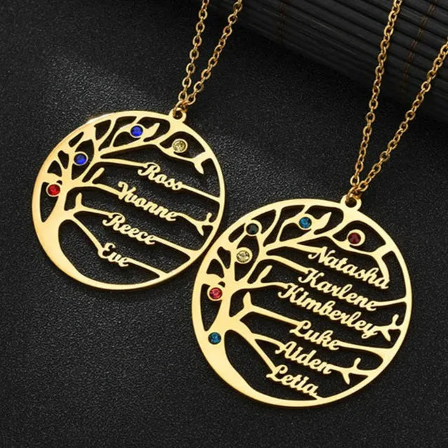 Collier Arbre de Vie Prénom - Collier Arbre de Vie Prénom