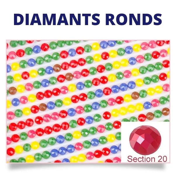 Diamond Painting Personnalisé - Ronds / 80x120cm