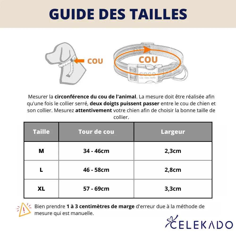 Collier pour Chien de Chasse Gravé - Collier pour Chien de Chasse Gravé