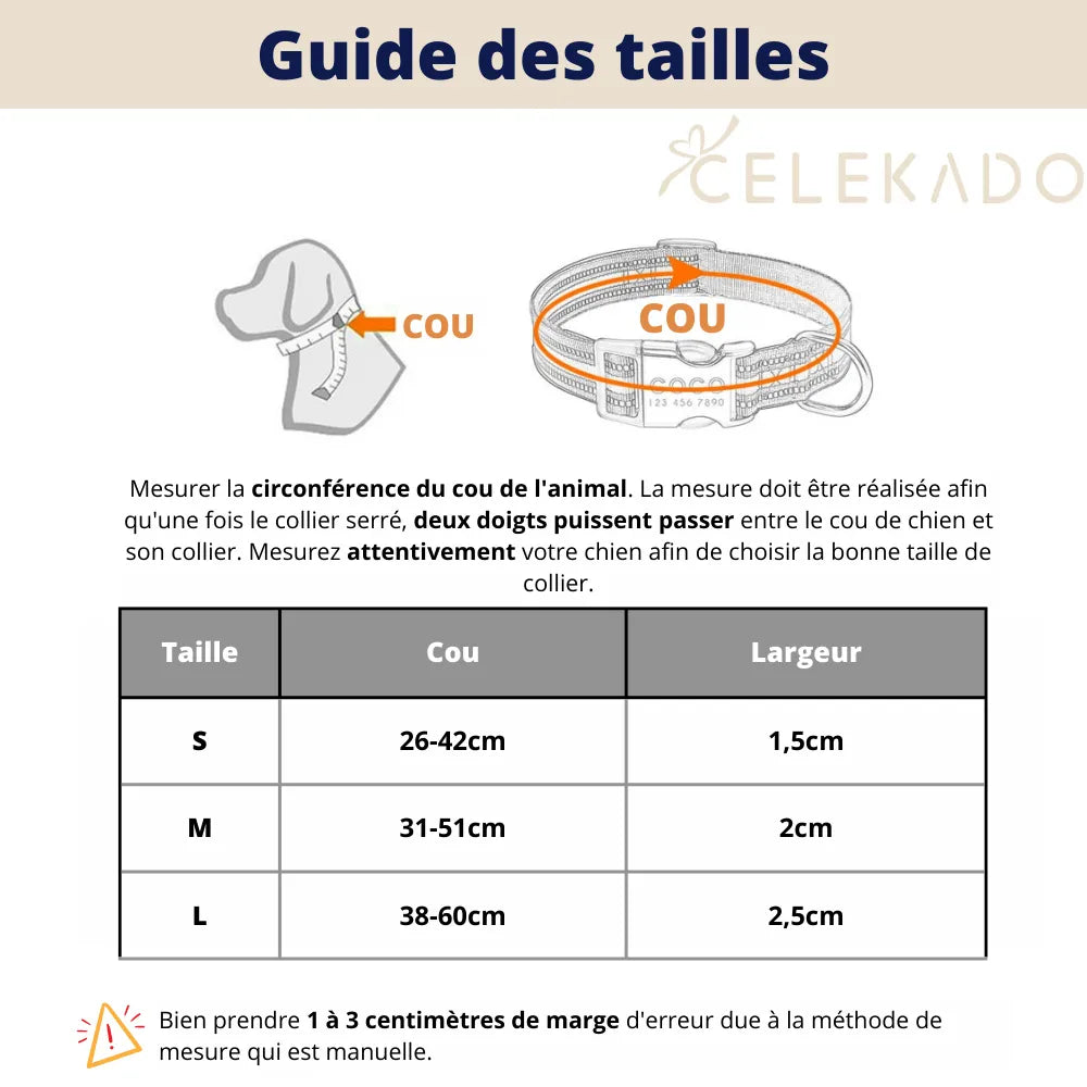 Collier Chien Personnalisé Prénom - Collier Chien Personnalisé Prénom