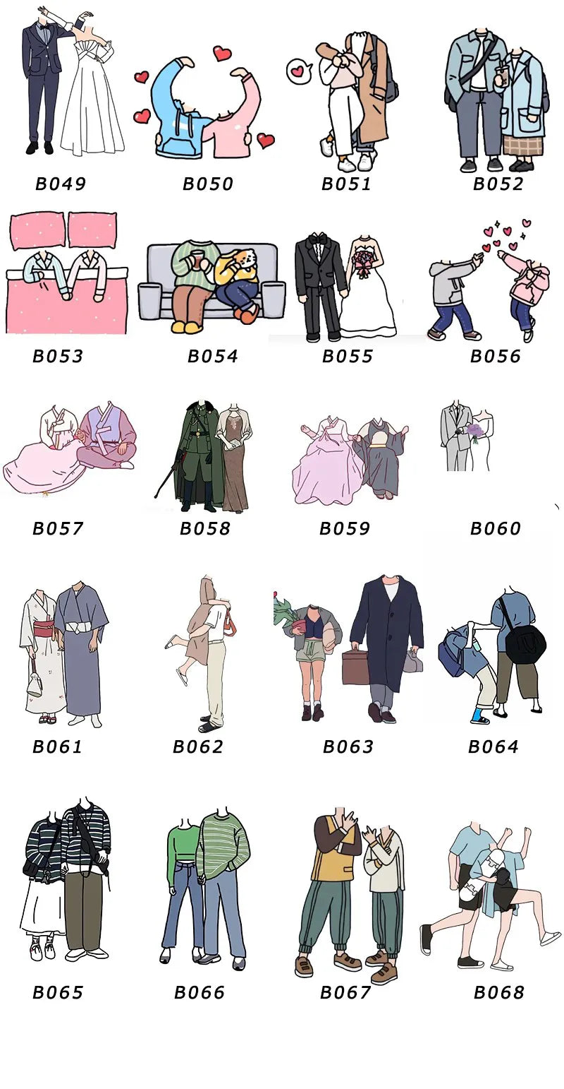 Porte-clés Personnalisé Couple - B068