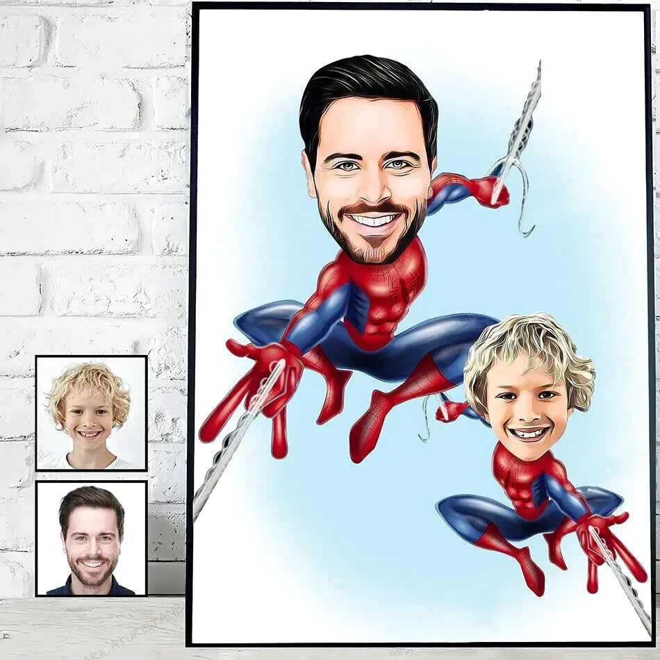 Affiche Personnalisée Enfant - Super-héros / 80x120cm