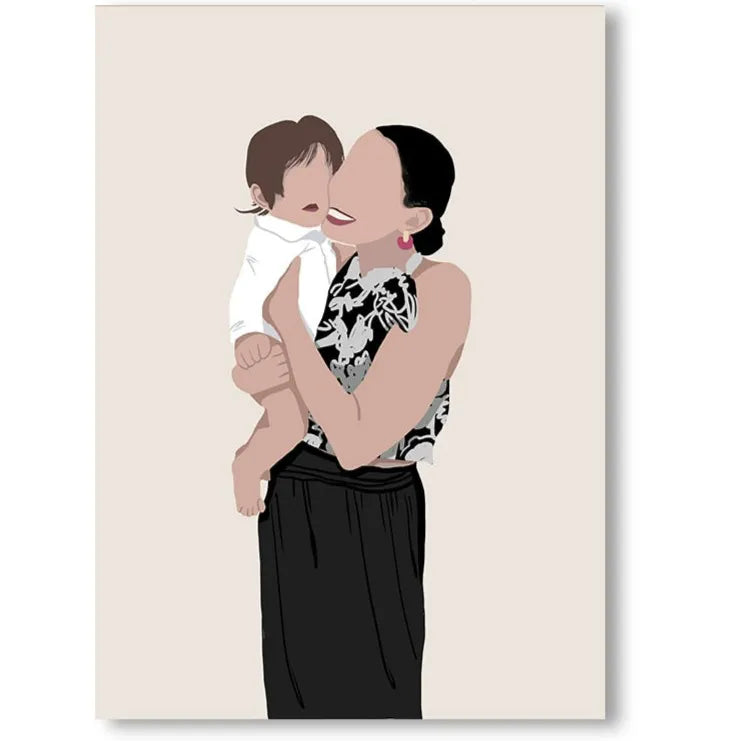 Toile Personnalisée Famille - 60X80cm / 2