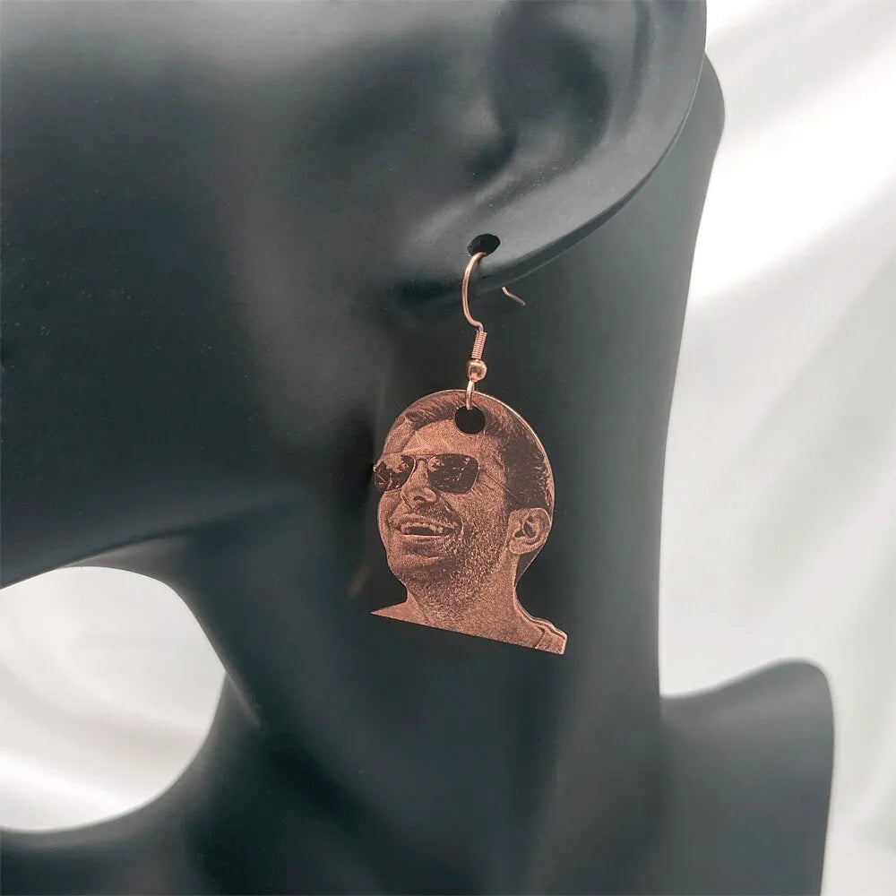 Boucle d'Oreille Personnalisée - Or rosé
