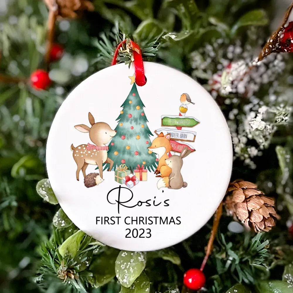 Boule Noël Personnalisée Prénom - Sapin 2