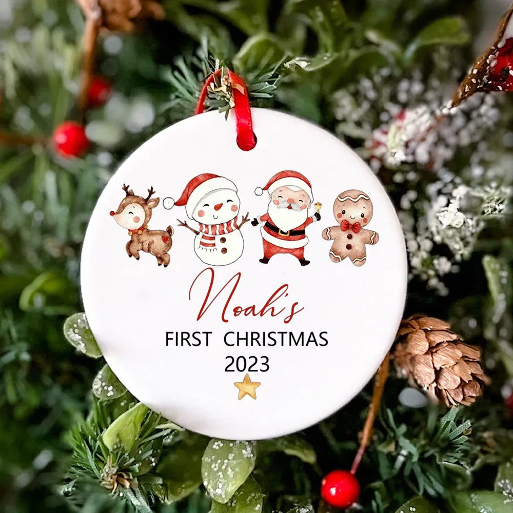 Boule Noël Personnalisée Prénom - Père Noël