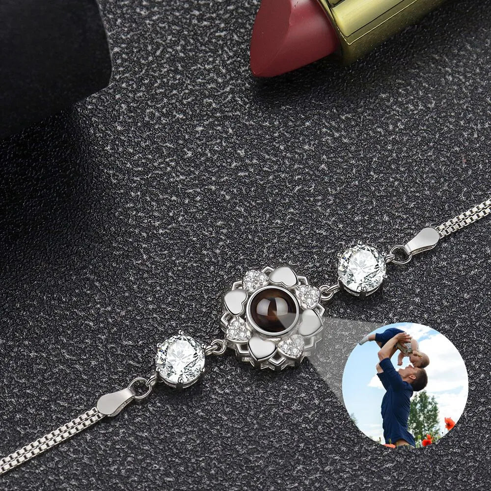 Bracelet avec Photo en Argent - Argent
