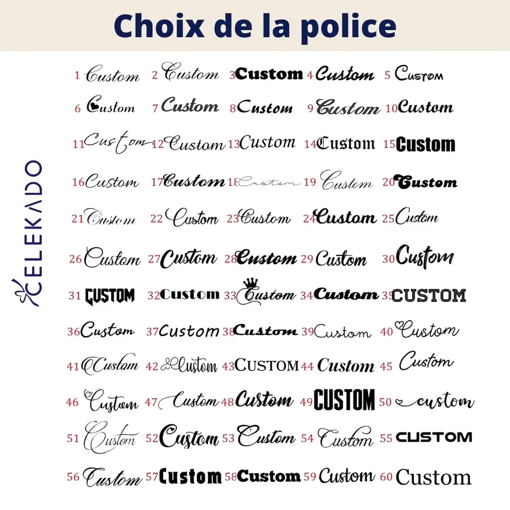 Bracelet de Cheville Personnalisé - Bracelet de Cheville Personnalisé