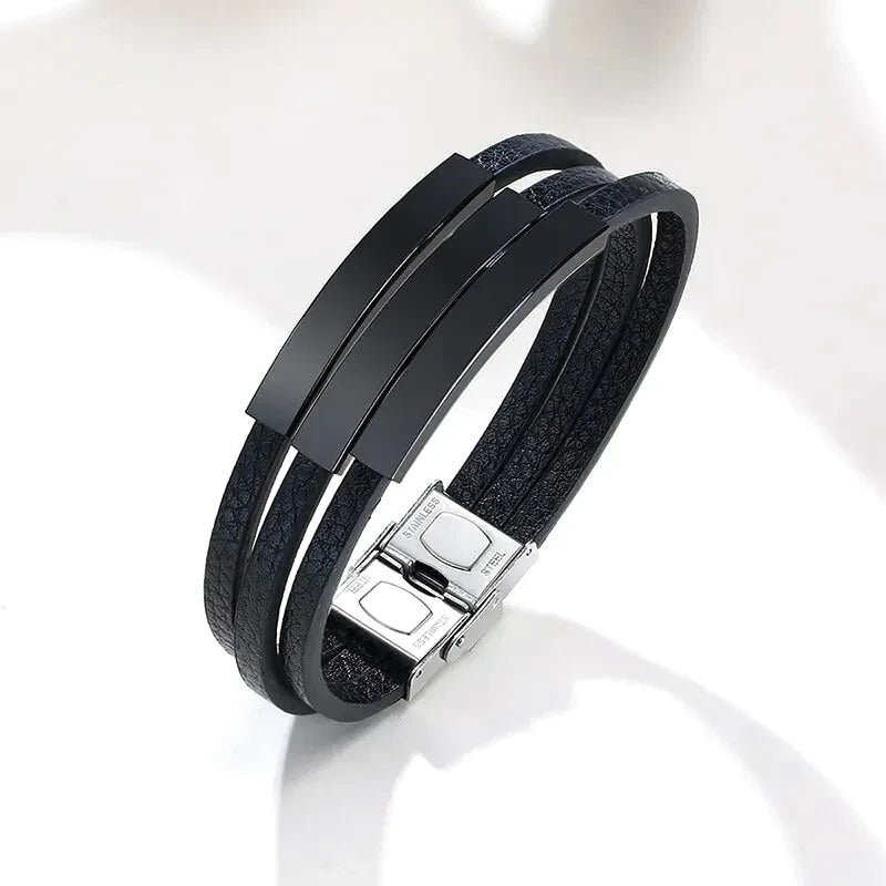 Bracelet Cuir Homme Personnalisé - Bracelet Cuir Homme Personnalisé