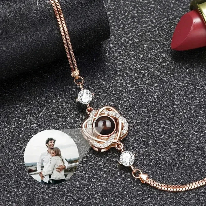 Bracelet en Argent Personnalisable Or Rose