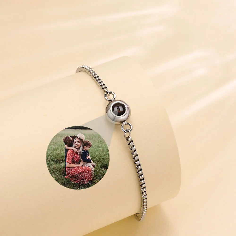 Bracelet Homme Personnalisé Photo - Argent