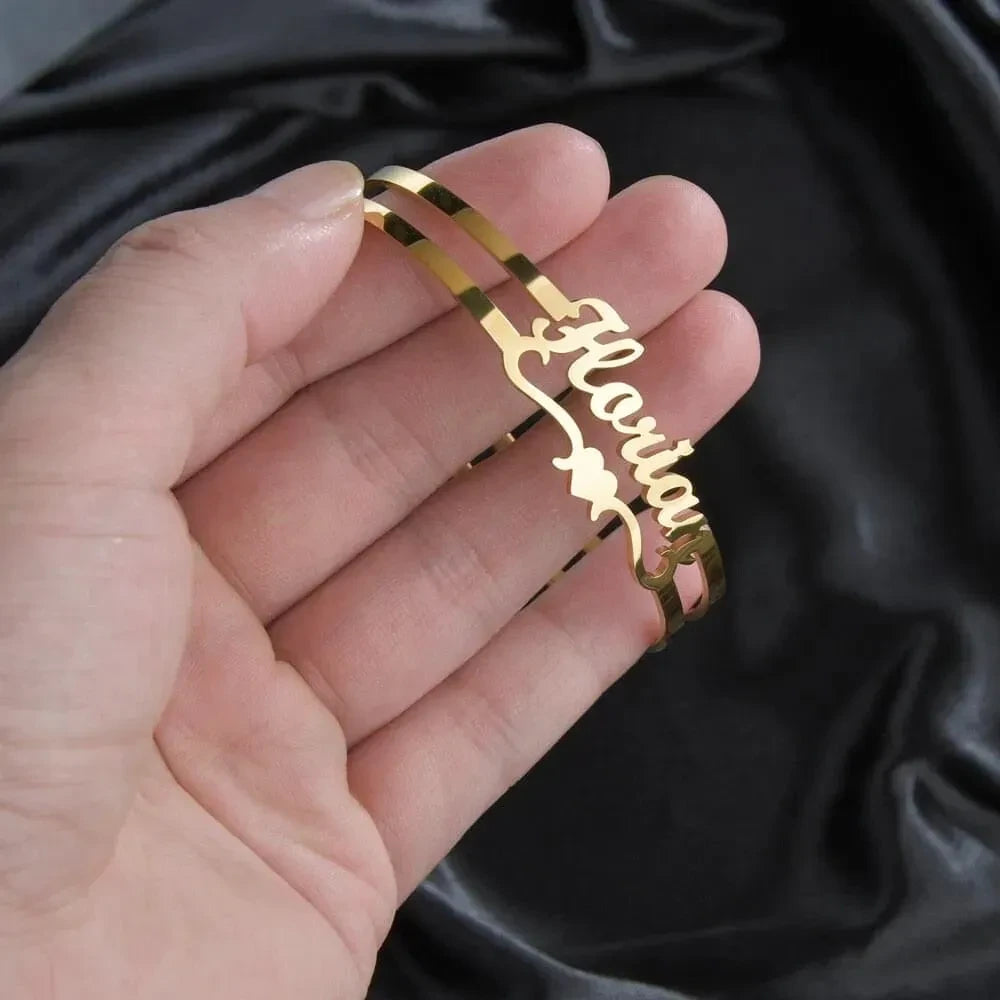 Bracelet Cœur Personnalisé - Petit cœur / Or rosé
