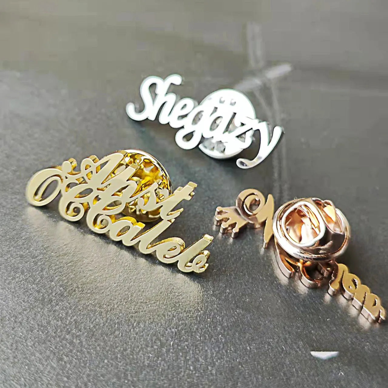 Broche Personnalisée - Or rosé