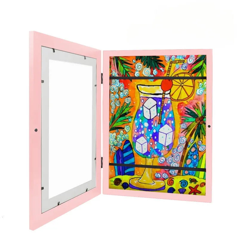 Cadre pour Dessin Enfant - Rose clair