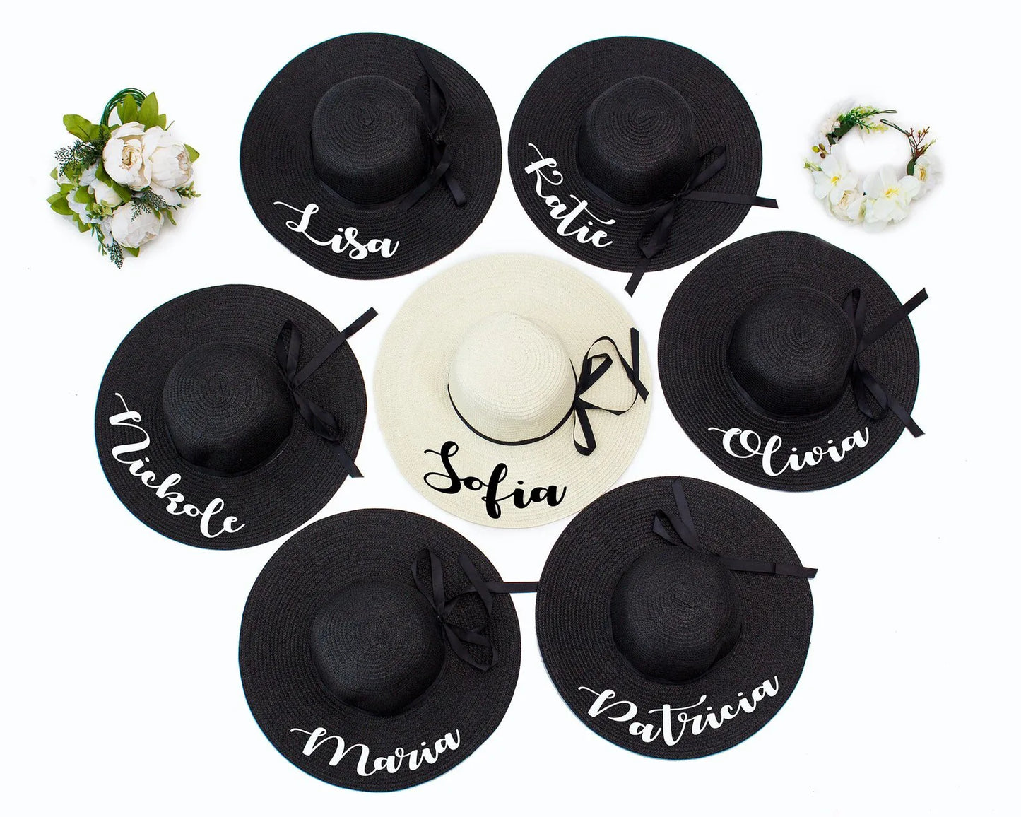 Chapeau de Paille Personnalisé Mariage - Chapeau de Paille Personnalisé Mariage