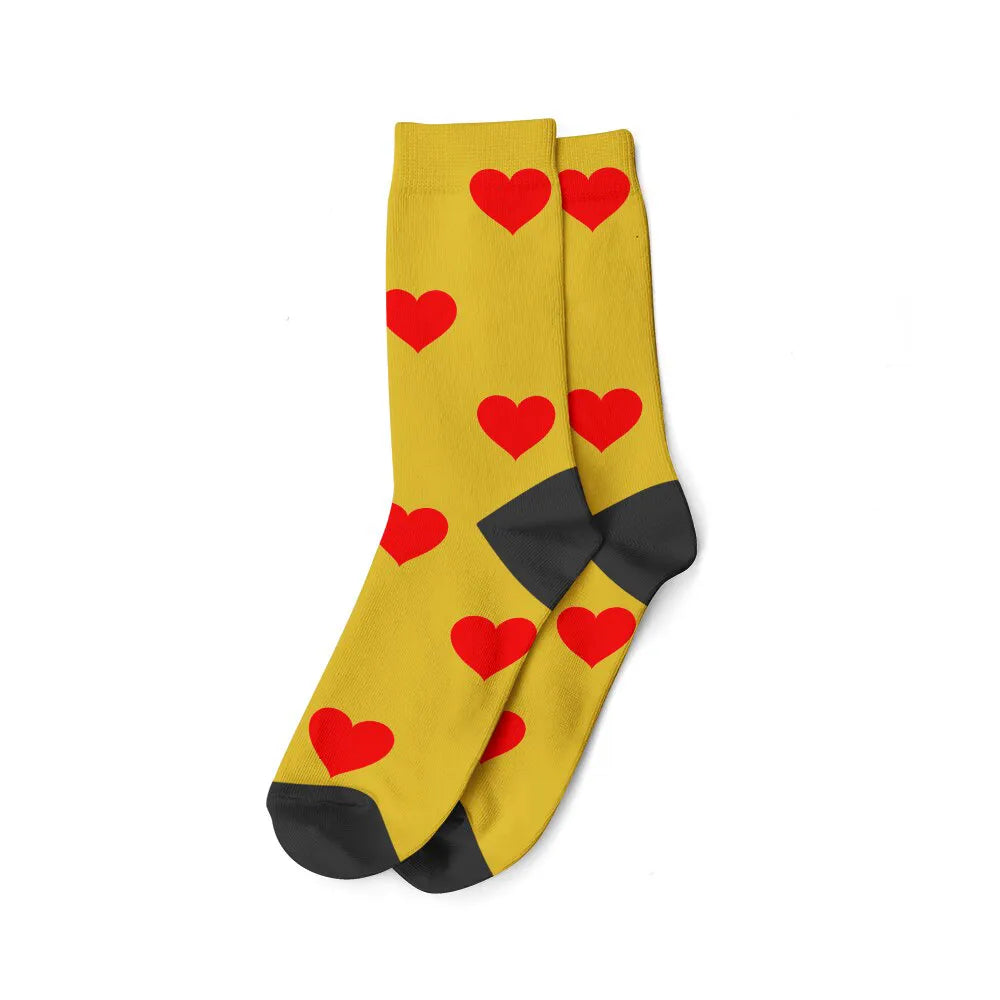 Chaussette Visage - Jaune