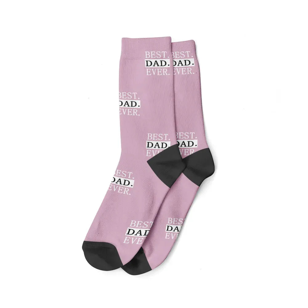 Chaussettes Papa - Rose