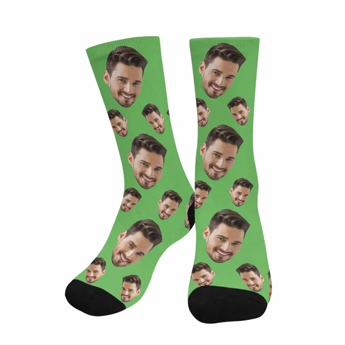 Chaussettes Têtes Personnalisées - Vert