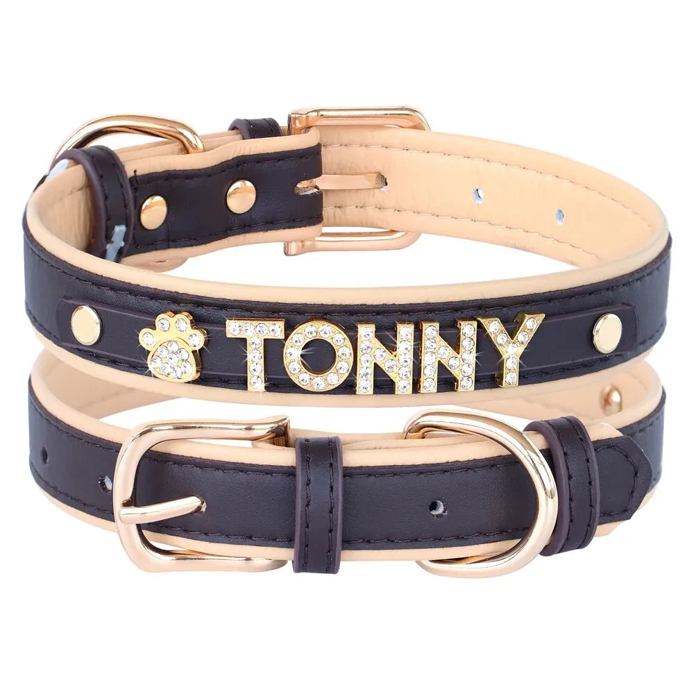 Collier Chat Personnalisé Prénom - Noir / L