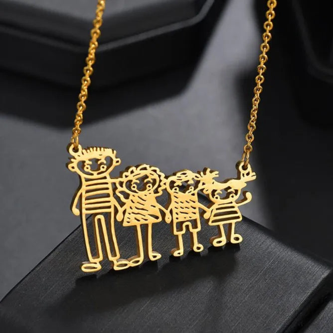 Collier Dessin d'Enfant - Collier Dessin d'Enfant