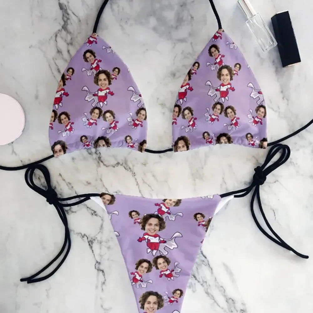 Maillot de Bain Personnalisé Femme - Super-héros / Vert