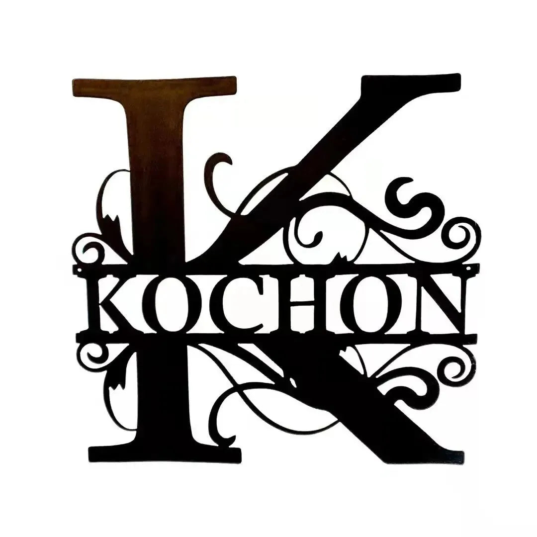 Plaque de Porte d'Entrée - K / 40cm