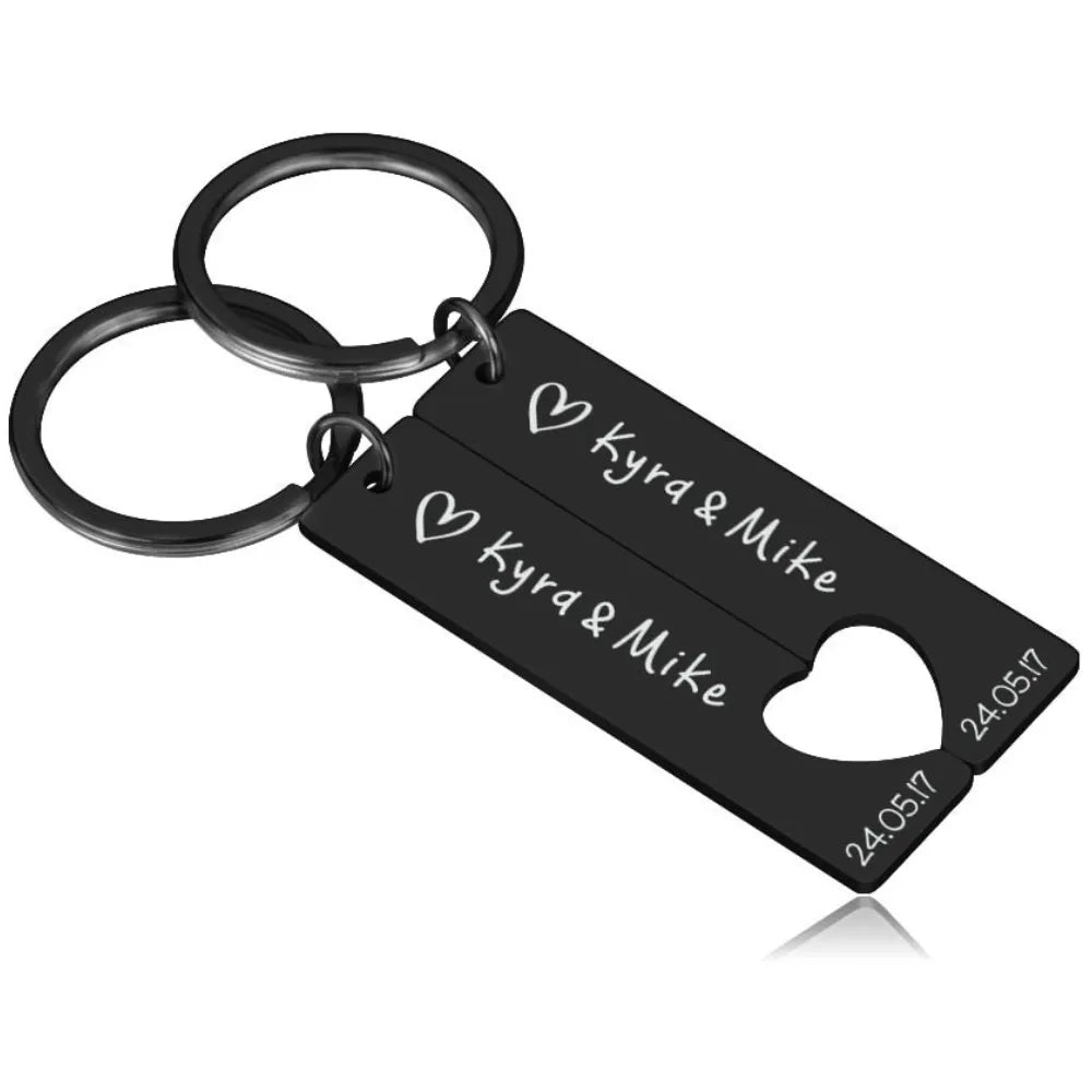 Porte-clés Couple - Noir