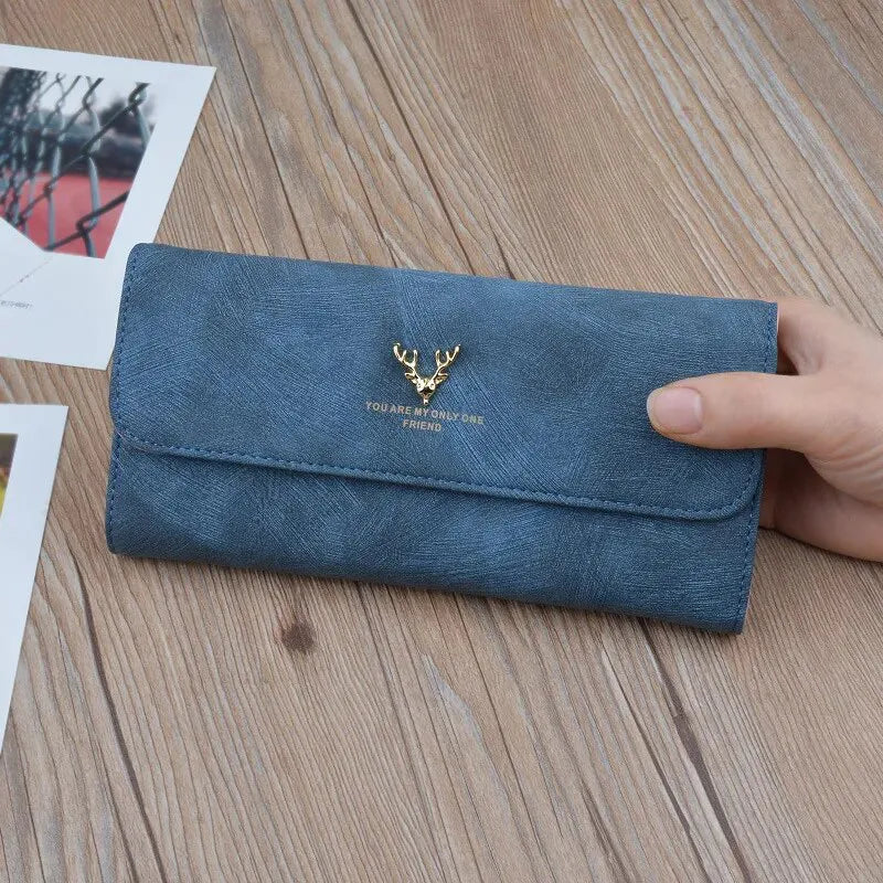 Portefeuille Femme Personnalisé Photo - Bleu