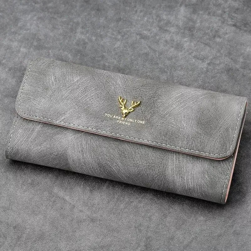 Portefeuille Femme Personnalisé Photo - Gris