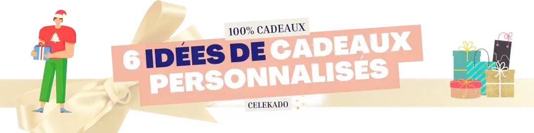 6 cadeaux personnalisés