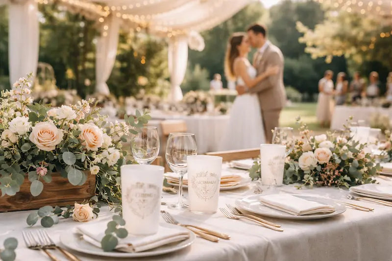 clés mariages reussi avec gobelets