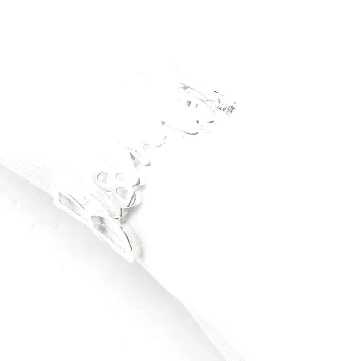 10 Ronds de Serviette Personnalisés Blanc