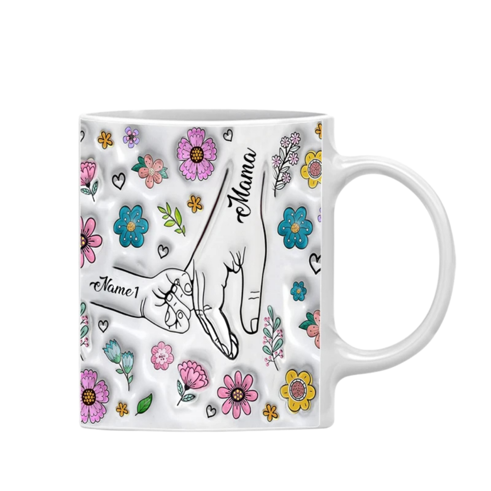 Mug Personnalisé Prénoms Famille Blanc 1
