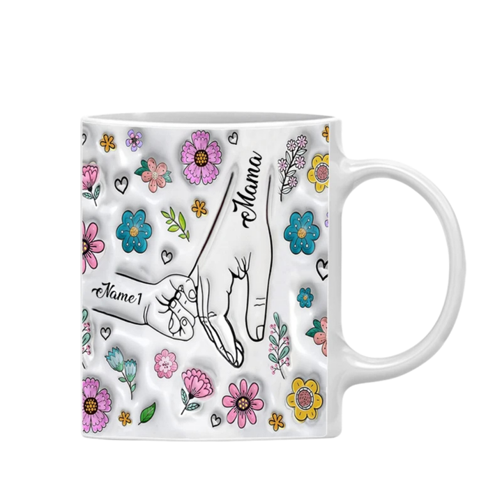 Mug Personnalisé Prénoms Famille Blanc 1