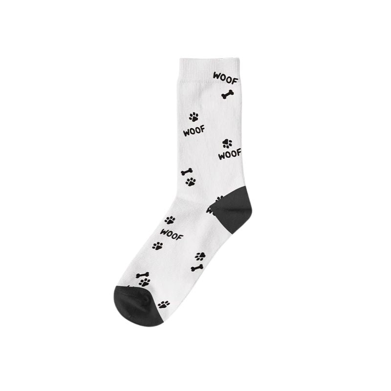 Chaussettes Chien Personnalisées Blanc