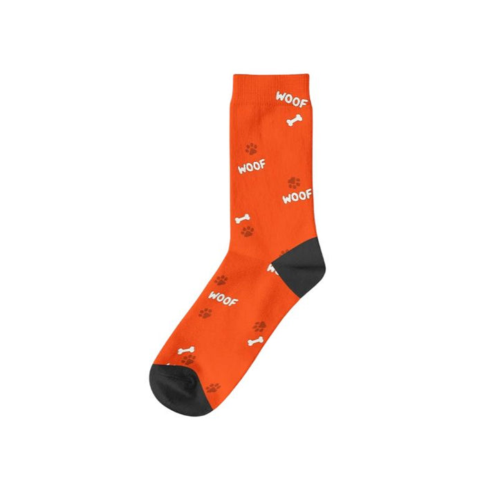 Chaussettes Chien Personnalisées Orange