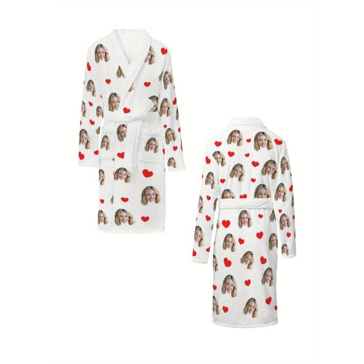 Peignoir de Bain Homme Personnalisé Blanc