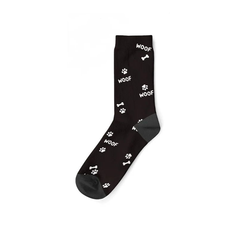 Chaussettes Chien Personnalisées Noir