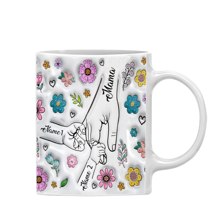Mug Personnalisé Prénoms Famille Blanc 2