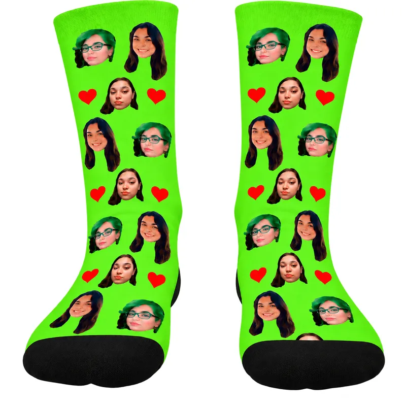 Chaussettes Personnalisées Vert Pomme
