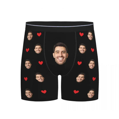 Caleçon Personnalisable Long - Noir / XXL