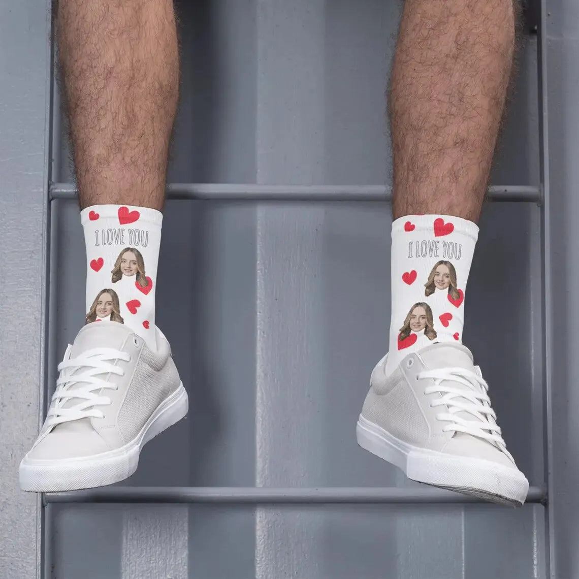 Chaussettes Personnalisées Avec Photo - Cadeau Unique Homme Femme Enfant