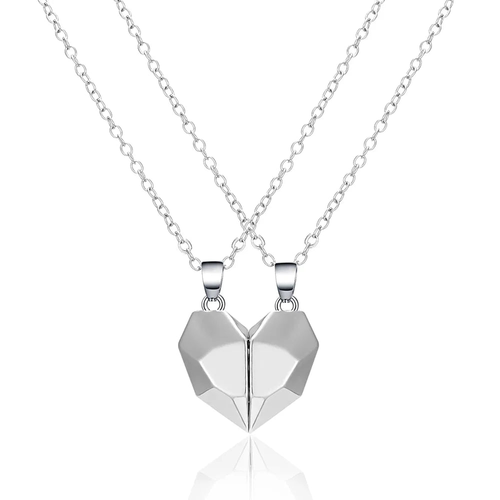 Collier Assorti Couple Argenté