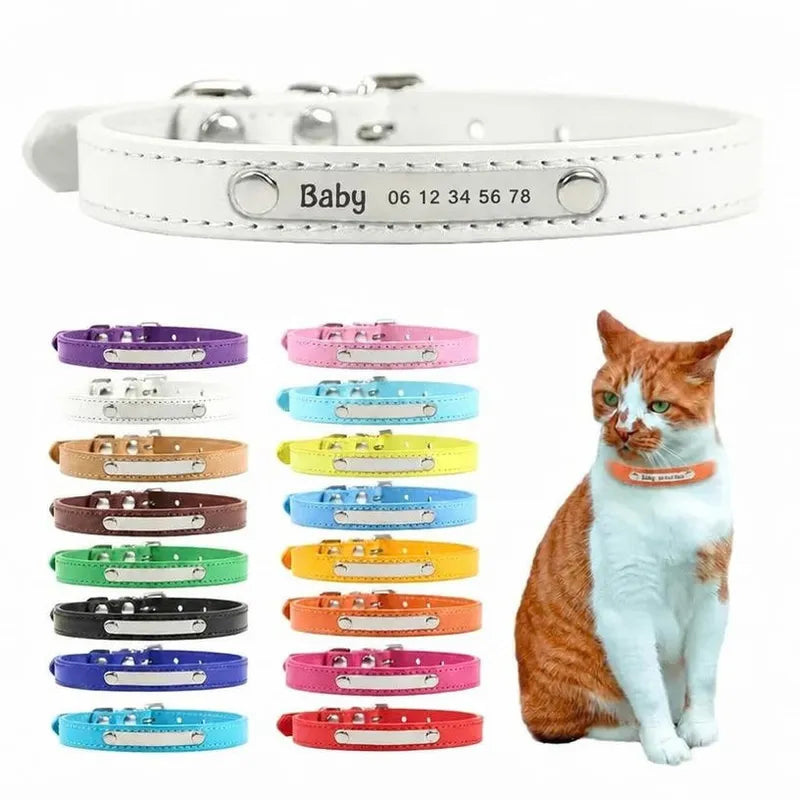 Collier Personnalisé Chat Blanc
