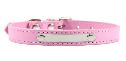Collier Personnalisé Chat - Rose / M