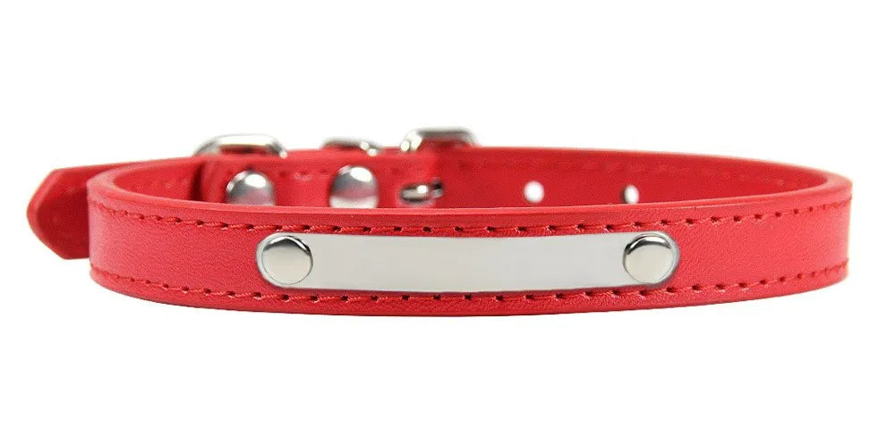 Collier Personnalisé Chat Rouge